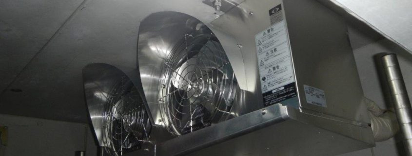 プレハブ冷凍・冷蔵庫の冷却ユニット