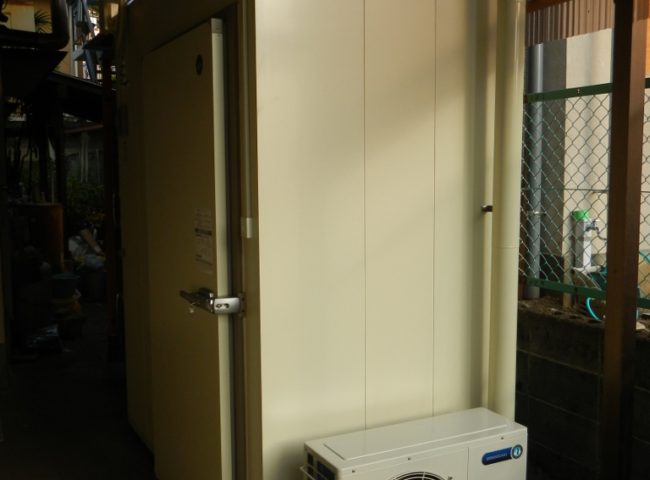 静岡県伊東市の某豆腐屋｜プレハブ冷蔵庫の新設工事